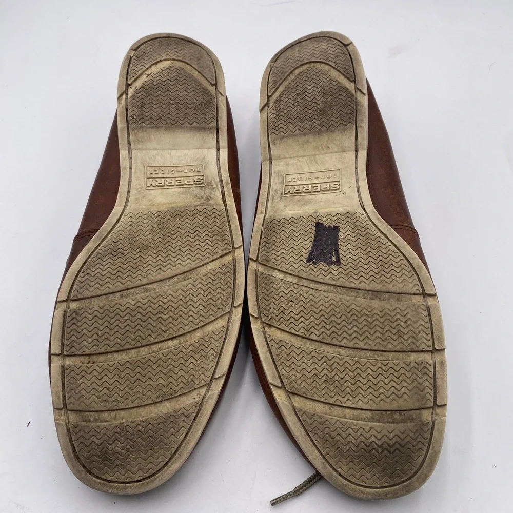 Sperry Top-Sider Authentic Original Boat Shoes Mens 15M Brown Leather STS15003